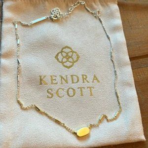 EUC - Kendra Scott 2 tone Fern Necklace 16"